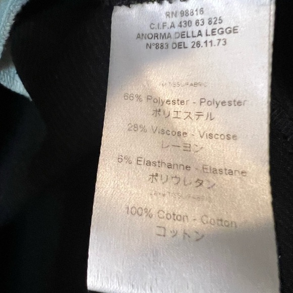 D14.20 Acote Pinstripe Crossover Skirt Charcoal Size 1 - Picture 5 of 5